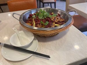 Sichuan Style Stir Fry at Huì Yuán Sù Shí Fāng 慧缘素食坊 Lotus Vegan in Shanghai