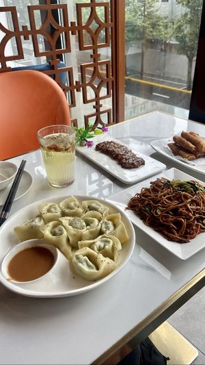   at Huì Yuán Sù Shí Fāng 慧缘素食坊 Lotus Vegan in Shanghai