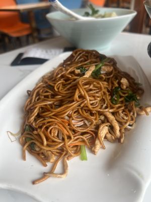 Noodle dish   at Huì Yuán Sù Shí Fāng 慧缘素食坊 Lotus Vegan in Shanghai