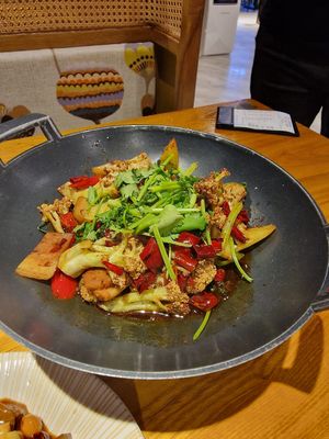 Cauliflower yummy at Huì Yuán Sù Shí Fāng 慧缘素食坊 Lotus Vegan in Shanghai