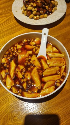 Mapo tofu at Huì Yuán Sù Shí Fāng 慧缘素食坊 Lotus Vegan in Shanghai