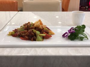 Sweet and sour dish at Huì Yuán Sù Shí Fāng 慧缘素食坊 Lotus Vegan in Shanghai