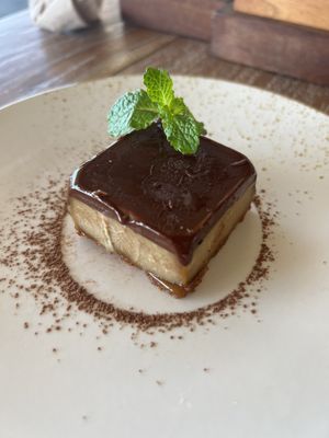 Raw Bischoff cake  at Mana Anu Cafe in Gili Trawangan