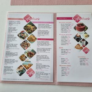 Menu at Aubrie's Plant-Based Cuisine in El Nido