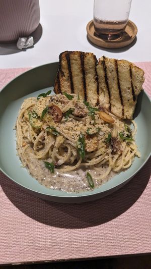 Creamy Truffle (540PHP | 9.6$) at Aubrie's Plant-Based Cuisine in El Nido