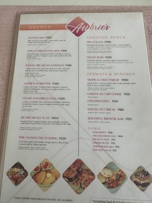   at Aubrie's Plant-Based Cuisine in El Nido