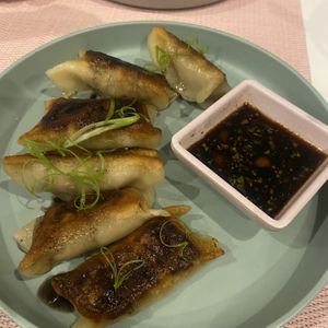 Gyozas  at Aubrie's Plant-Based Cuisine in El Nido