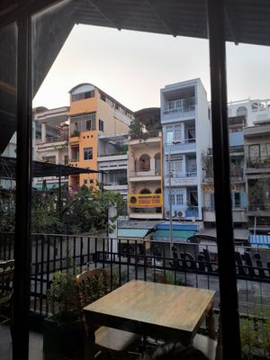 Looking out at Chill Thai in Ho Chi Minh City