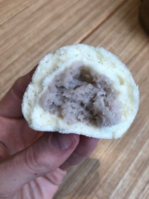 Taro bun at Din Tai Fung - Galleria Mall in Abu Dhabi