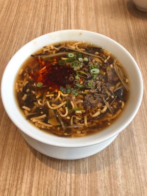 Hot and sour soup at Din Tai Fung - Galleria Mall in Abu Dhabi
