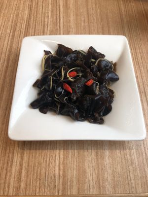 Black mushroom salad  at Din Tai Fung - Galleria Mall in Abu Dhabi
