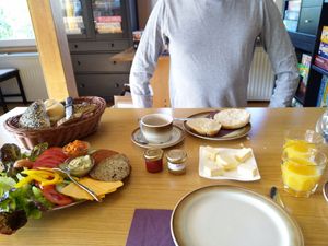 Breakfast day 1 at Vegane Bergpension in Schulenberg