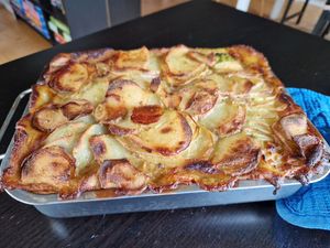 Kartoffelauflauf at Vegane Bergpension in Schulenberg