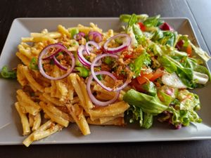 Mac'n Cheese at Vegane Bergpension in Schulenberg