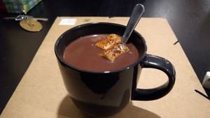 Kakao mit veganen Marshmallows at Vegane Bergpension in Schulenberg