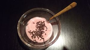 Joghurt-Dessert at Vegane Bergpension in Schulenberg