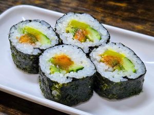 Sushi (Photo by 素Good) at Sam Bo Vegetarian - 三寶素食 in Kowloon