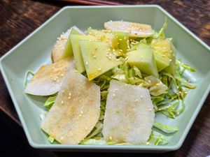 Salad 水果沙律 (Photo by 素Good) at Sam Bo Vegetarian - 三寶素食 in Kowloon
