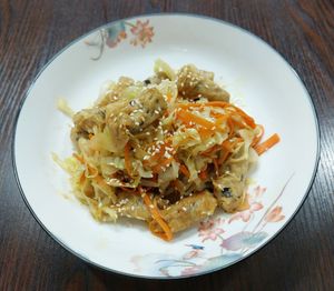 Mock Meat Roll with Cabbage 椰菜炒小肉卷 at Sam Bo Vegetarian - 三寶素食 in Kowloon