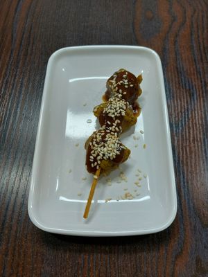 Vegetarian Chicken Satay 串燒沙爹鷄 at Sam Bo Vegetarian - 三寶素食 in Kowloon