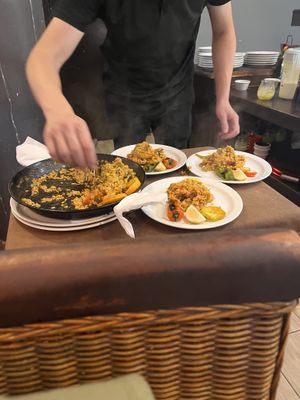 Veg paella   at Restaurante El Pescador in Fuerteventura