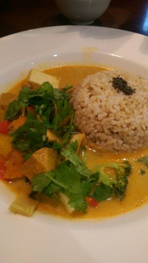 vegetable curry  at Veggiebowl in Vancouver