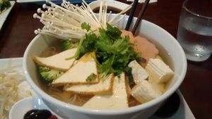 Vegetarian Pho. at Veggiebowl in Vancouver