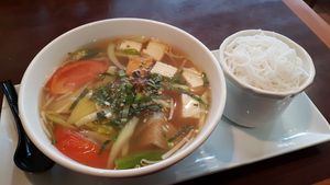 Sweet and Spicy Soup at Veggiebowl in Vancouver