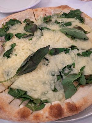 Vegan Bianca Pizza at Sofia's in New York City