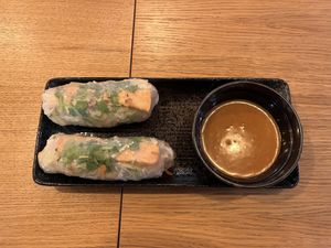 Spring rolls (Nem-song-tofu)  at PRG - Banh-Mi-Ba - T2 in Prague