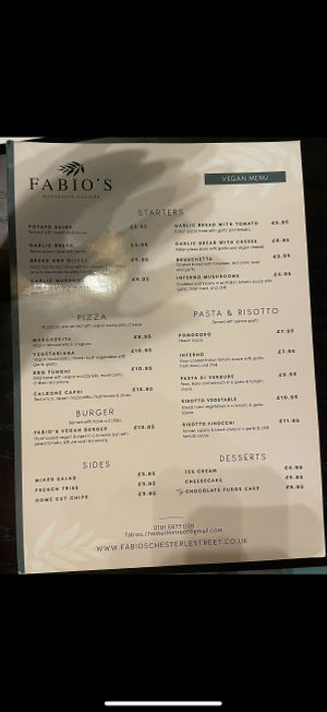   at Fabio's in Chester-le-street