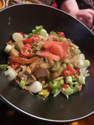 Udon noodles with tofu   at Koji Sunderland in Sunderland