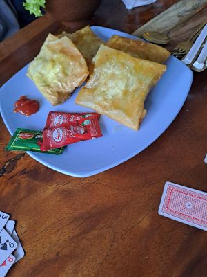 Vegetarian appetizer at Good Karma Waroeng in Kintamani