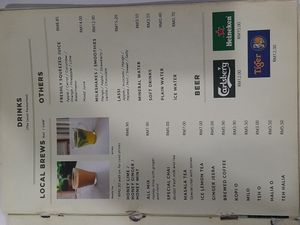 Menu 2 at The Ganga Cafe - Mont Kiara in Kuala Lumpur