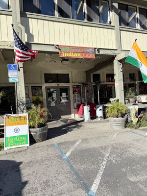 outside the restaurant  at Arti Cafe in Lagunitas-forest Knolls