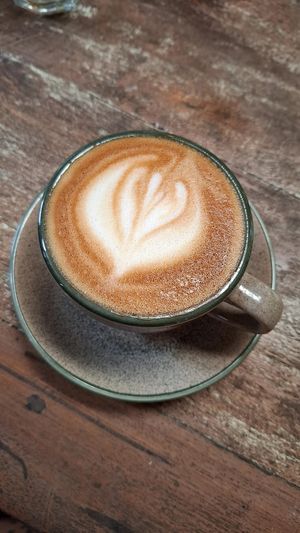 Coffee latte with oar milk
(30.000 + 10.000 idr, for the oat milk) at Samyama Eatery in Ubud