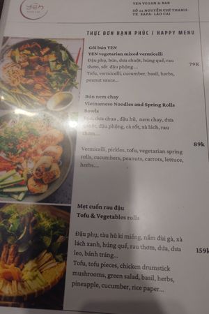 Menu 4 at Yen Vegan Restaurant & Bar in Sapa