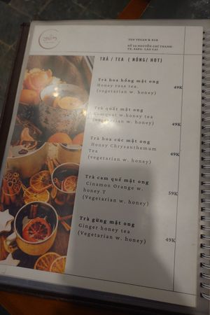 Menu 12 at Yen Vegan Restaurant & Bar in Sapa