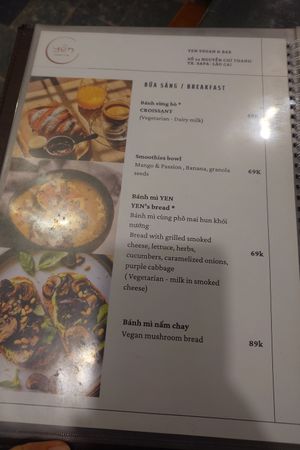 Menu 14 at Yen Vegan Restaurant & Bar in Sapa