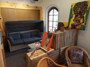 cozy interior at Café Cut in Giengen An Der Brenz