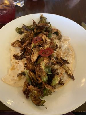Ravioli with brussel sprouts   at Tree House in St Louis