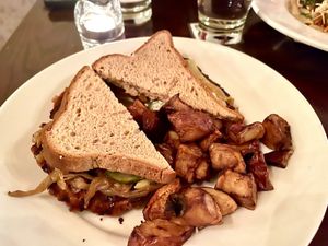 Cheese melt sandwich   at Tree House in St Louis