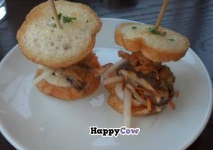 Shiitake Tempura Sliders at Tree House in St Louis