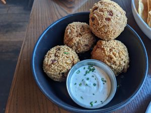 sweet corn hushpuppies at Tree House in St Louis