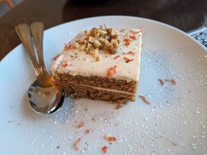 Carrot cake at Tree House in St Louis