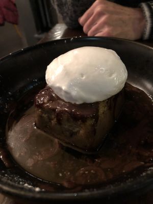 Cinnamon roll bread pudding  at Tree House in St Louis