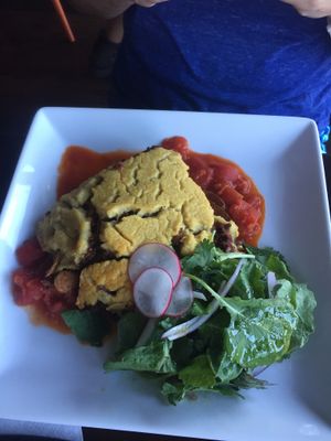 vegan moussaka at Tree House in St Louis
