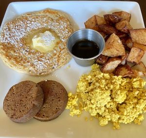 tree house big breakfast w/ pancakees  at Tree House in St Louis