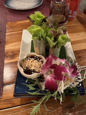 Fresh Vegetable Rolls   at Khaw Glong in Koh Samui