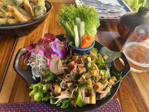 Tofu laab   at Khaw Glong in Koh Samui